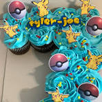 pokemon cupcake cake