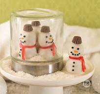 snowman truffles