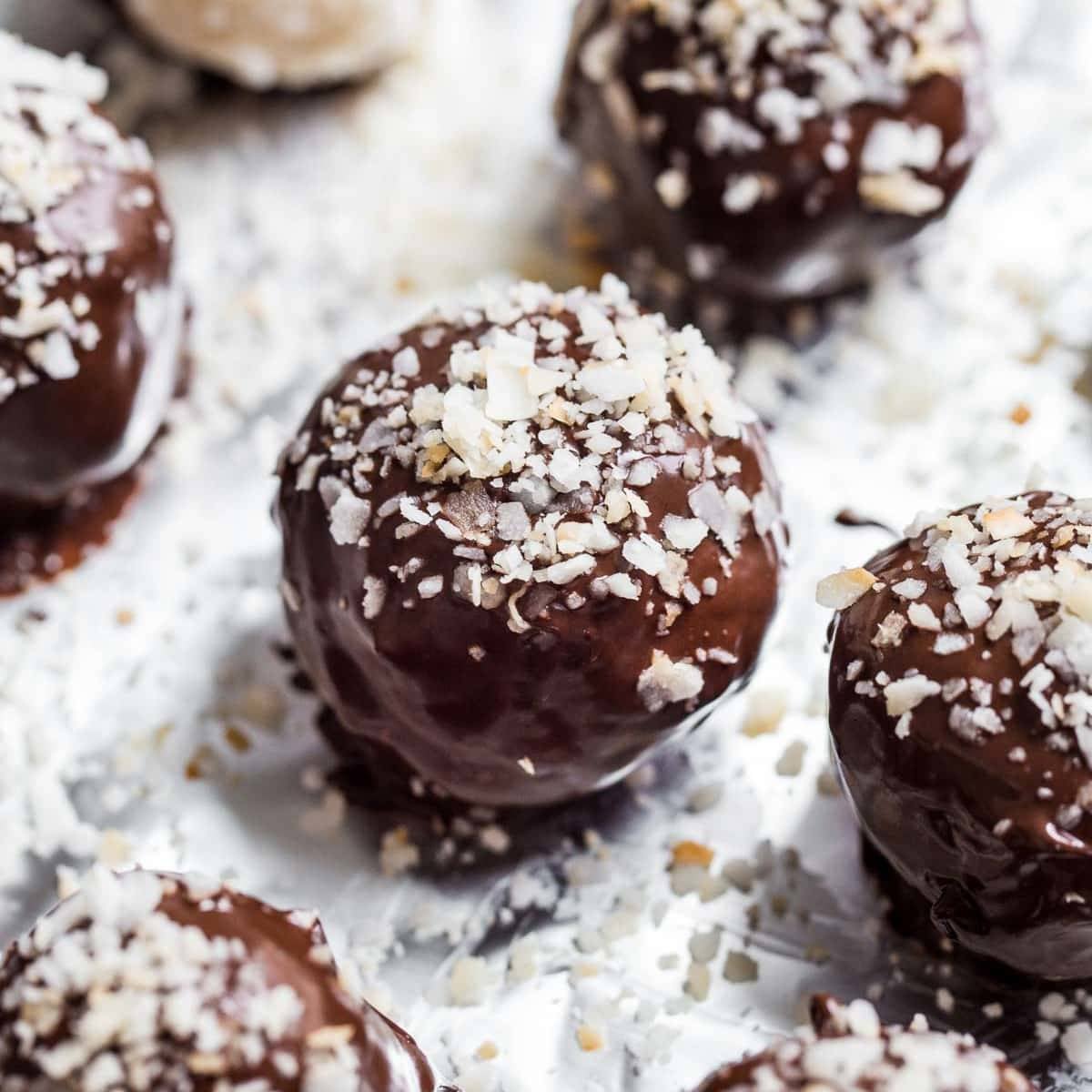 chocolate coconut truffles