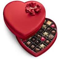 love heart chocolate box
